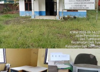 Kantor Dinas Pendidikan Koordinator Wilayah Deli Tua Di Jalan Pendidikan Dibiarkan Terlantar 3 Tahun