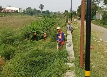 Kasatker OP dan PPK PSDA III Balai Wilayah Sungai Giatkan Pemeliharaan Kanal Sungai Deli – Amplas, Warga Dihimbau Jangan Buang Sampah Sembarangan