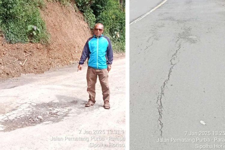 Proyek Jalan Satker Wil 4 PPK 4.3 di Kec Sidamanik Simalungun Perlu Pengawasan, Baru Selesai Diperbaiki Sudah Rusak