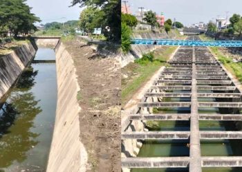 Satker OP Balai Wilayah Sungai Sumatra II Himbau Warga Jangan Buang Sampah di Kanal Sungai Deli