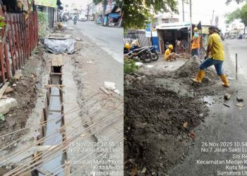 Antisipasi Banjir, SDABMBK UPT Medan Selatan Terus Berpacu Benahi Drainase Lingkungan