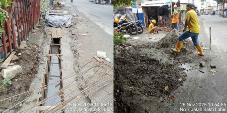 Antisipasi Banjir, SDABMBK UPT Medan Selatan Terus Berpacu Benahi Drainase Lingkungan