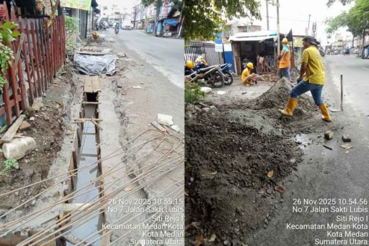 Antisipasi Banjir, SDABMBK UPT Medan Selatan Terus Berpacu Benahi Drainase Lingkungan