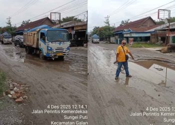 Dam Truk Galian C Penyebab Utama Kerusakan Jalan Besar Galang Lubuk Pakam