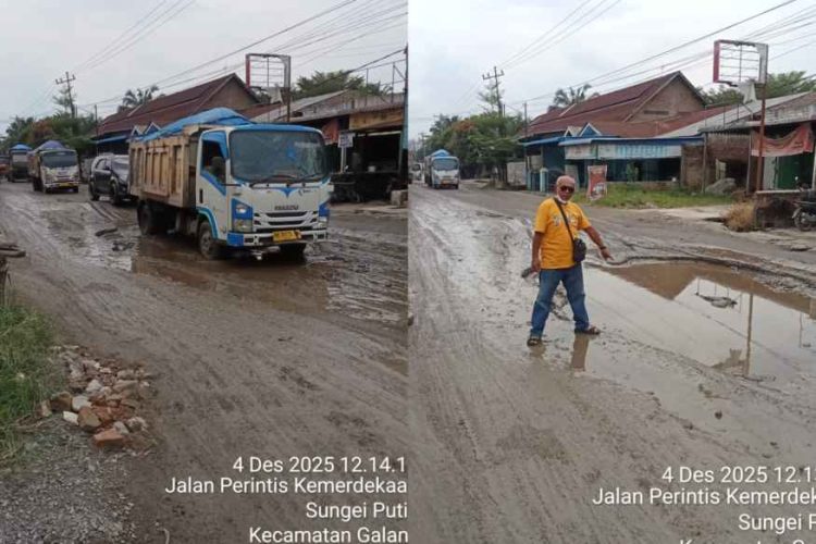 Dam Truk Galian C Penyebab Utama Kerusakan Jalan Besar Galang Lubuk Pakam