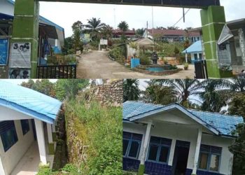 Sampah dan Rumput Berserak di SMK N 1 Biru Biru, Penggunaan Dana Bos Turut Jadi Sorotan