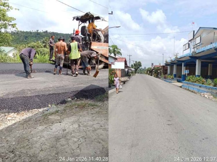 Warga Biru-Biru dan Desa Sari Laba Jahe Deli Serdang Berterima Kasih atas Peningkatan Jalan