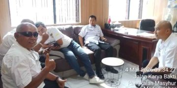 Ketua Jaringan Informasi Nasional Koordinasi dengan Camat Medan Johor Bahas Kebersihan Kanal