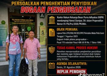 Kantor Hukum KBPA Ajukan Praperadilan Di PN Medan, Persoalkan Penghentian Penyidikan Dugaan Pengrusakan